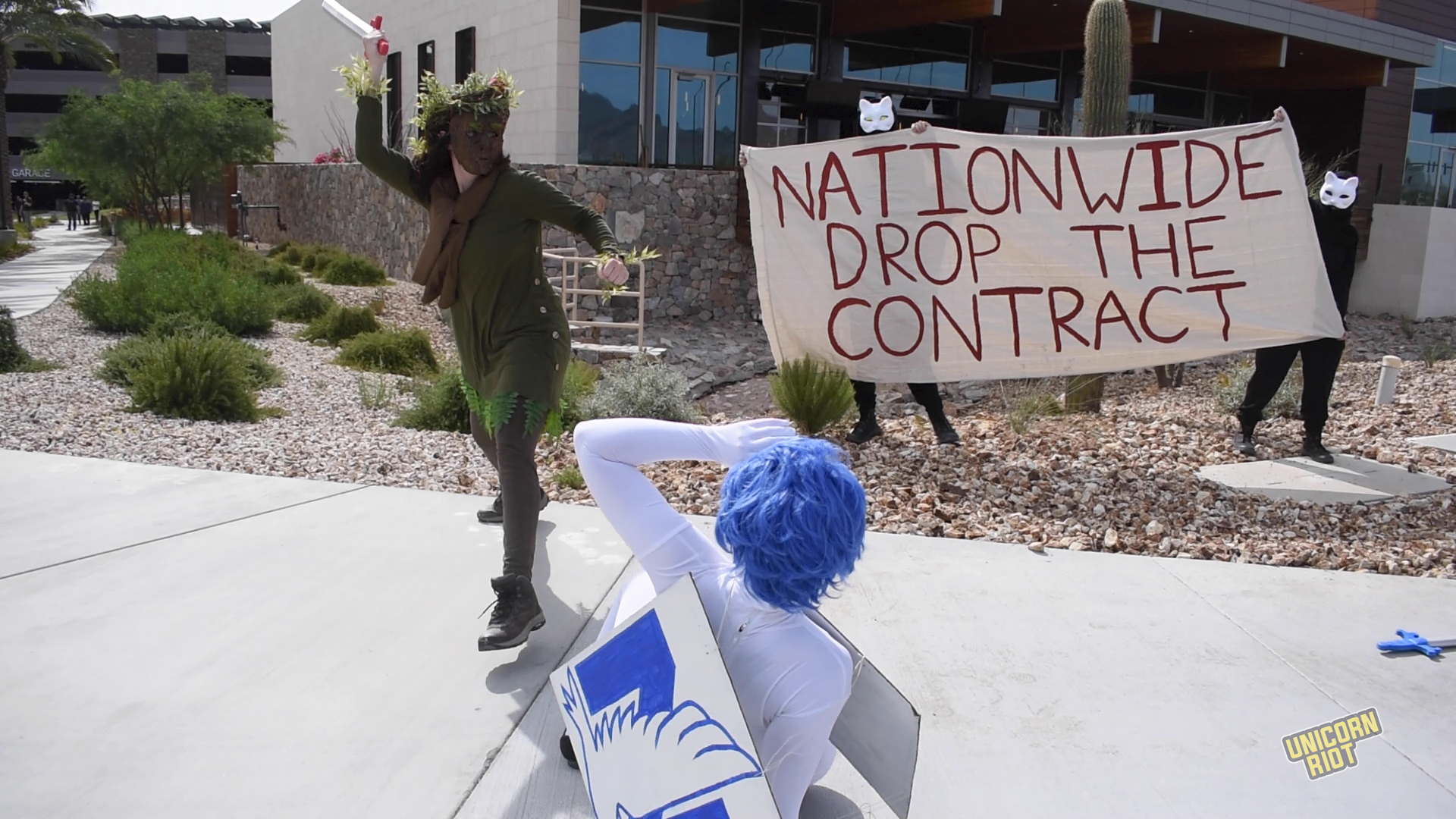 ‘Cop City’ Protesters Visit Nationwide Insurance